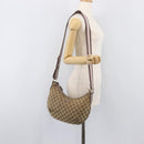 GUCCI GG Canvas Sherry Line Shoulder Bag Beige Gold 181092 Auth ep15849-29
