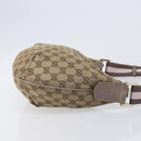 GUCCI GG Canvas Sherry Line Shoulder Bag Beige Gold 181092 Auth ep15849-3