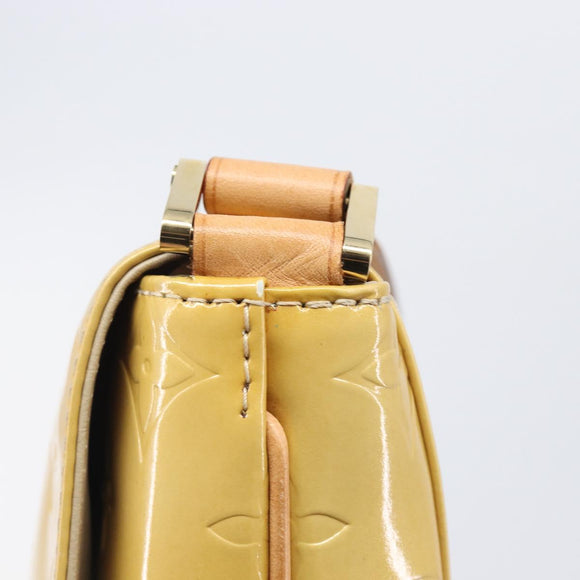 LOUIS VUITTON Monogram Vernis Thompson Street Bag Beige M91301 LV Auth ep15853A