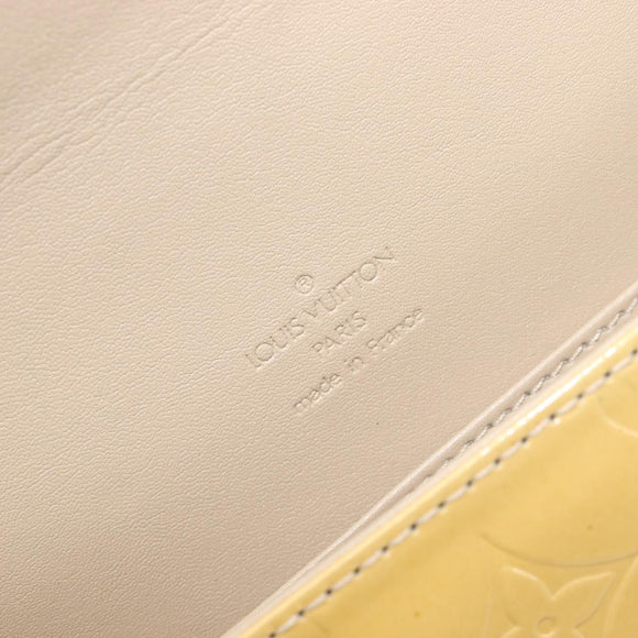 LOUIS VUITTON Monogram Vernis Thompson Street Bag Beige M91301 LV Auth ep15853A