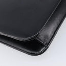 Christian Dior Chain Shoulder Bag Leather Black Gold Auth ep15864-14