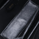 GUCCI Bamboo Hand Bag Leather Black Gold 000 926 0175 Auth ep15867A-17