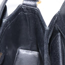 GUCCI Bamboo Hand Bag Leather Black Gold 000 926 0175 Auth ep15867A-18