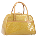 LOUIS VUITTON Monogram Vernis Tompkins Square Bag Beige M91149 LV Auth ep15870-1