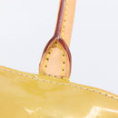 LOUIS VUITTON Monogram Vernis Tompkins Square Bag Beige M91149 LV Auth ep15870-21