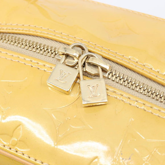 LOUIS VUITTON Monogram Vernis Tompkins Square Bag Beige M91149 LV Auth ep15870