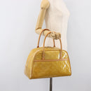 LOUIS VUITTON Monogram Vernis Tompkins Square Bag Beige M91149 LV Auth ep15870-29