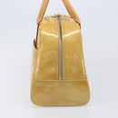 LOUIS VUITTON Monogram Vernis Tompkins Square Bag Beige M91149 LV Auth ep15870-3