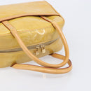 LOUIS VUITTON Monogram Vernis Tompkins Square Bag Beige M91149 LV Auth ep15870-8