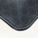 GUCCI GG Supreme Sherry Line Shoulder Bag PVC Black 599521 Auth ep15871A-14