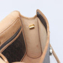 Christian Dior Honeycomb Canvas Shoulder Bag PVC Black Gold Auth ep15874-23