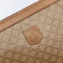 CELINE Macadam Clutch Bag PVC Beige Gold Auth ep15875-17