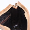 CELINE Macadam Clutch Bag PVC Beige Gold Auth ep15875-18