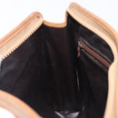 CELINE Macadam Clutch Bag PVC Beige Gold Auth ep15875-19