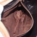 CELINE Macadam Clutch Bag PVC Beige Gold Auth ep15875-11