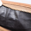 CELINE Macadam Clutch Bag PVC Beige Gold Auth ep15875-12
