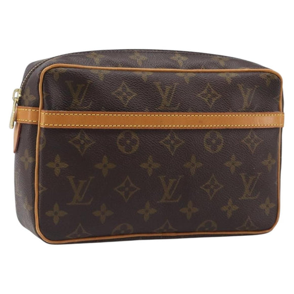 LOUIS VUITTON Monogram Compiegne 23 Clutch Bag M51847 LV Auth ep15881