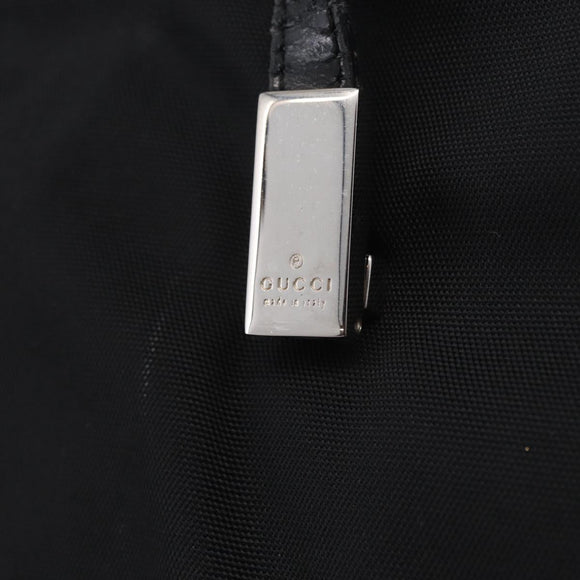 GUCCI Shoulder Bag Canvas Black Silver 001 3264 Auth ep15886