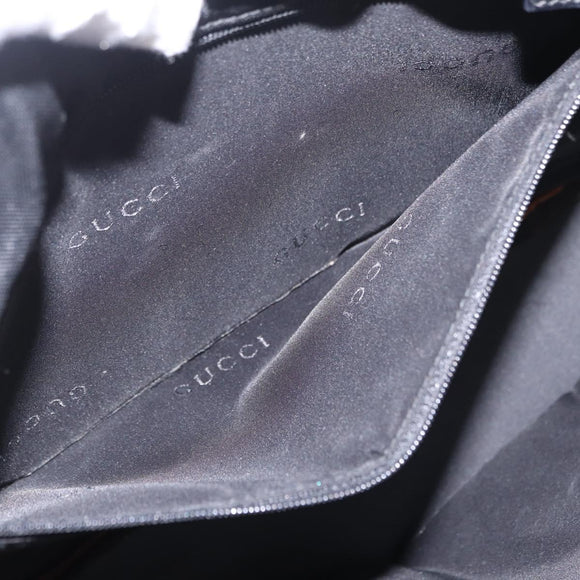 GUCCI Shoulder Bag Canvas Black Silver 001 3264 Auth ep15886