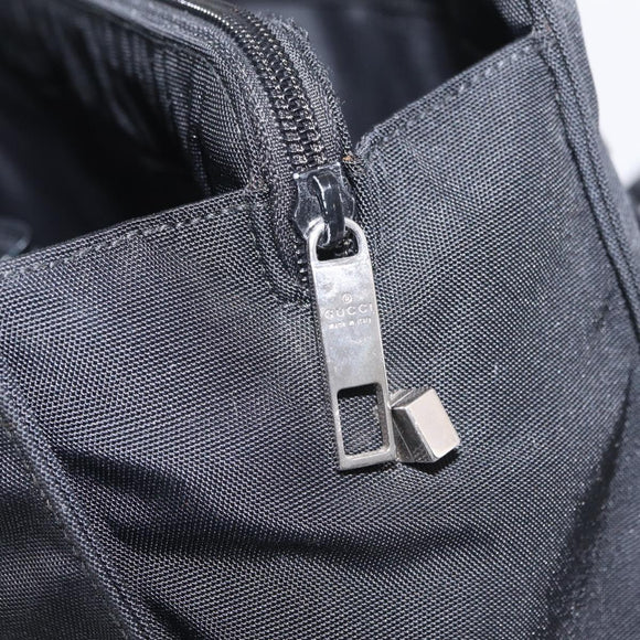 GUCCI Shoulder Bag Canvas Black Silver 001 3264 Auth ep15886