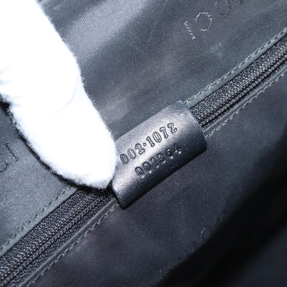 GUCCI GG Canvas Hand Bag Black Silver 002 1072 Auth ep15889