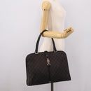 GUCCI GG Canvas Hand Bag Black Silver 002 1072 Auth ep15889-24