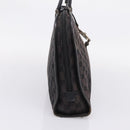 GUCCI GG Canvas Hand Bag Black Silver 002 1072 Auth ep15889-3