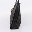 GUCCI GG Canvas Hand Bag Black Silver 002 1072 Auth ep15889-4