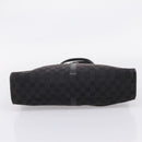 GUCCI GG Canvas Hand Bag Black Silver 002 1072 Auth ep15889-5