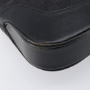 GUCCI GG Canvas Jackie Shoulder Bag Black Silver 001 3306 Auth ep15894-12