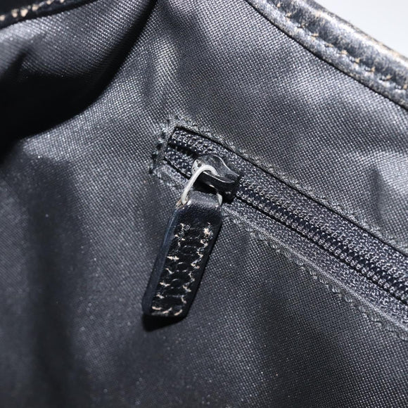 GUCCI GG Canvas Jackie Shoulder Bag Black Silver 001 3306 Auth ep15894