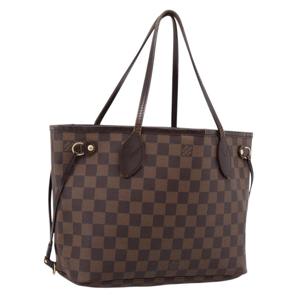 LOUIS VUITTON Damier Ebene Neverfull PM Tote Bag N51109 LV Auth ep15899