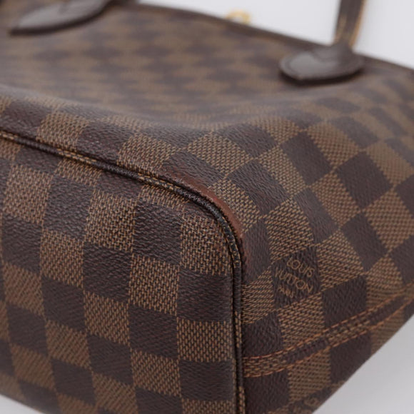 LOUIS VUITTON Damier Ebene Neverfull PM Tote Bag N51109 LV Auth ep15899