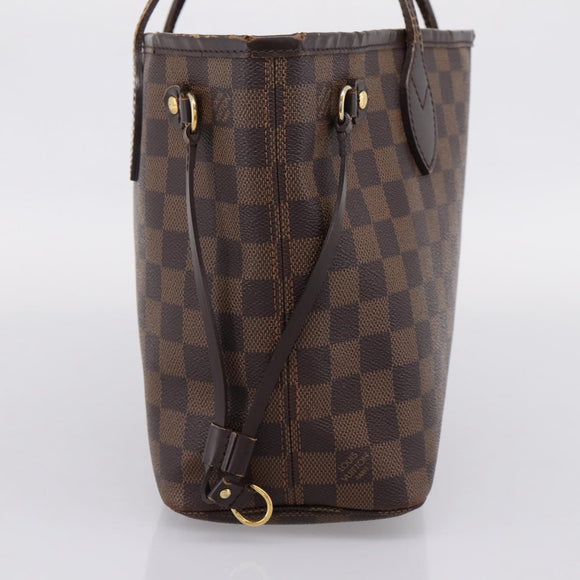 LOUIS VUITTON Damier Ebene Neverfull PM Tote Bag N51109 LV Auth ep15899