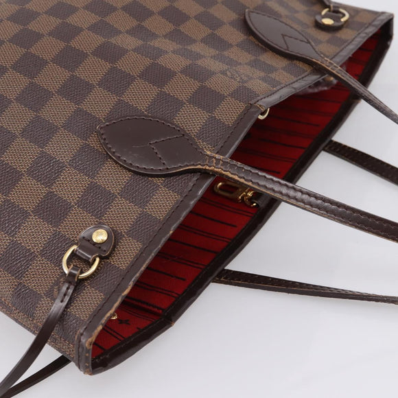 LOUIS VUITTON Damier Ebene Neverfull PM Tote Bag N51109 LV Auth ep15899