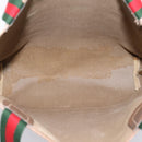 GUCCI GG Supreme Web Sherry Line Tote Bag Beige Gold 39 02003 Auth ep15903-11