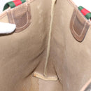 GUCCI GG Supreme Web Sherry Line Tote Bag Beige Gold 39 02003 Auth ep15903-18