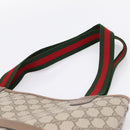 GUCCI GG Supreme Web Sherry Line Tote Bag Beige Gold 39 02003 Auth ep15903-8