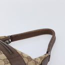 GUCCI GG Canvas Shoulder Bag Beige Silver 001 4299 Auth ep15906-14