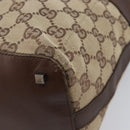 GUCCI GG Canvas Shoulder Bag Beige Silver 001 4299 Auth ep15906-15