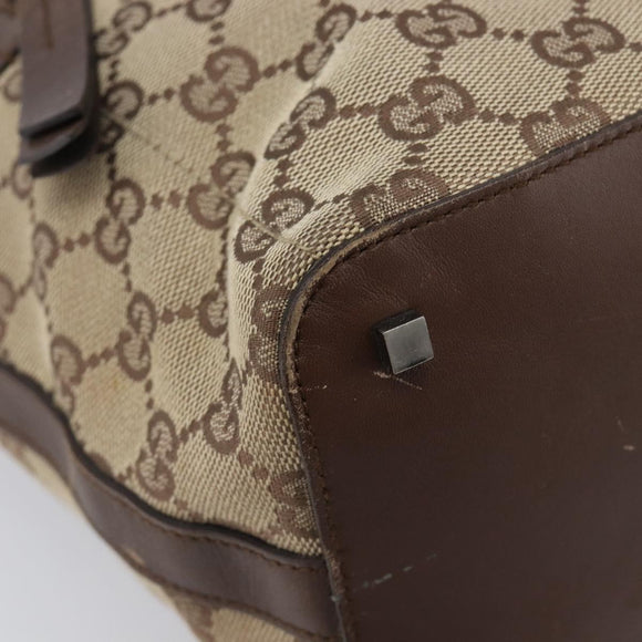 GUCCI GG Canvas Shoulder Bag Beige Silver 001 4299 Auth ep15906