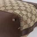 GUCCI GG Canvas Shoulder Bag Beige Silver 001 4299 Auth ep15906-17