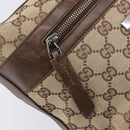 GUCCI GG Canvas Shoulder Bag Beige Silver 001 4299 Auth ep15906-22