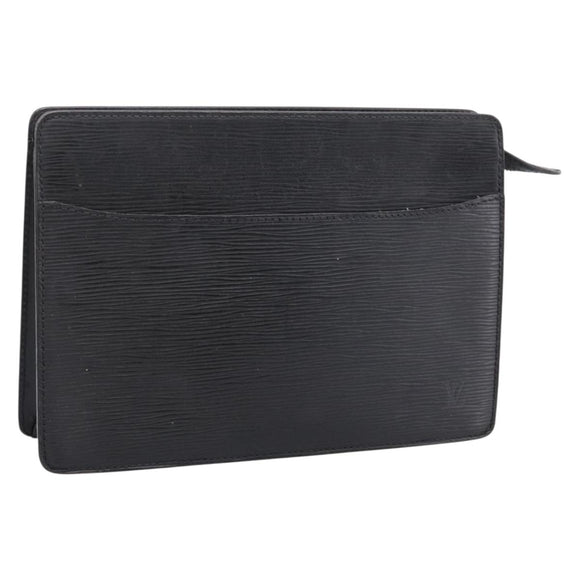 LOUIS VUITTON Epi Pochette Homme Clutch Bag Black M52522 LV Auth ep15907