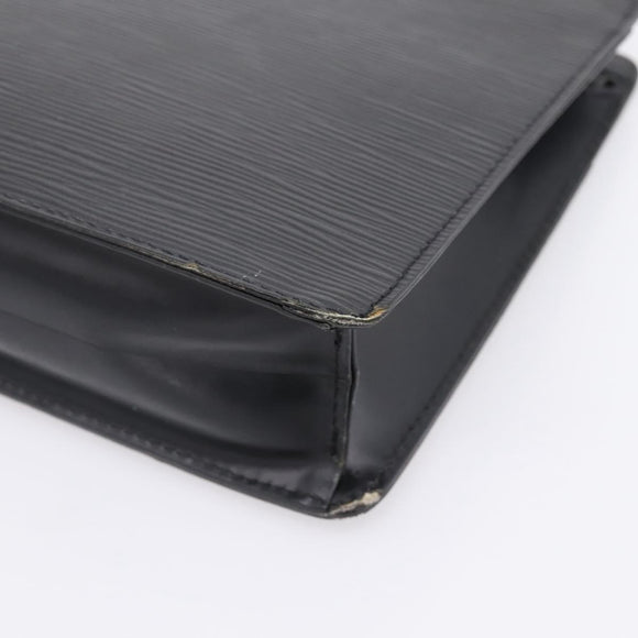 LOUIS VUITTON Epi Pochette Homme Clutch Bag Black M52522 LV Auth ep15907