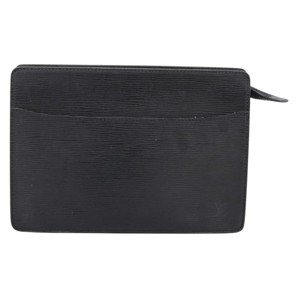 LOUIS VUITTON Epi Pochette Homme Clutch Bag Black M52522 LV Auth ep15907