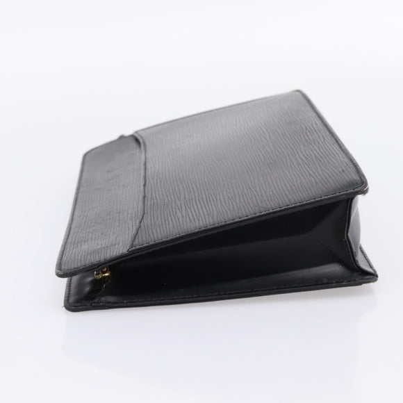 LOUIS VUITTON Epi Pochette Homme Clutch Bag Black M52522 LV Auth ep15907