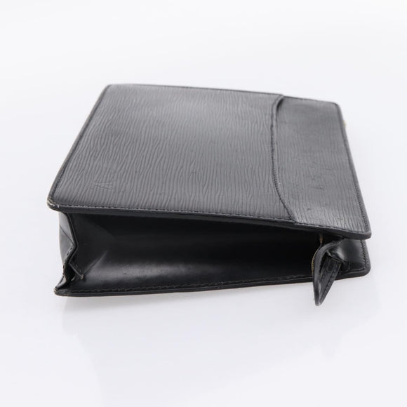 LOUIS VUITTON Epi Pochette Homme Clutch Bag Black M52522 LV Auth ep15907