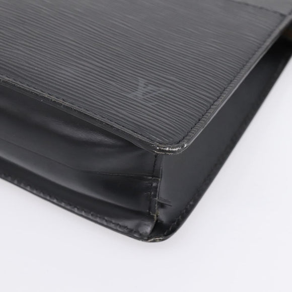 LOUIS VUITTON Epi Pochette Homme Clutch Bag Black M52522 LV Auth ep15907