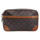 LOUIS VUITTON Monogram Compiegne 28 Clutch Bag M51845 LV Auth ep15910-13